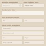 Adult Adoption Form Template 123FormBuilder