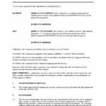 Advisory Agreement Template