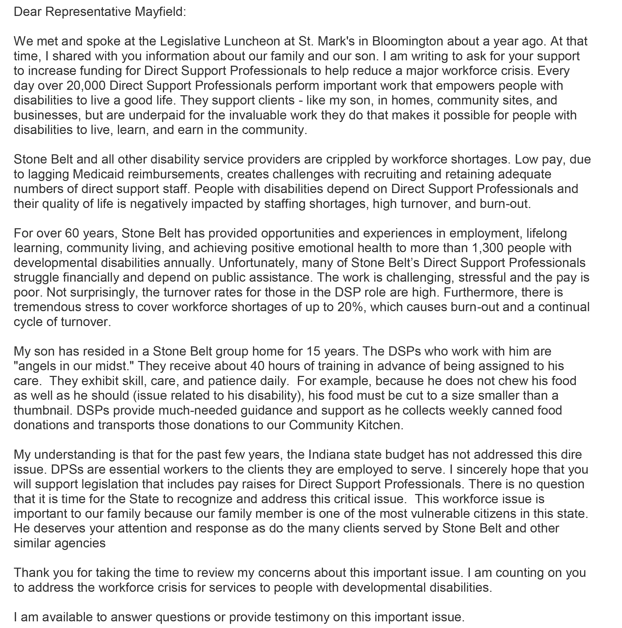 advocate letter template