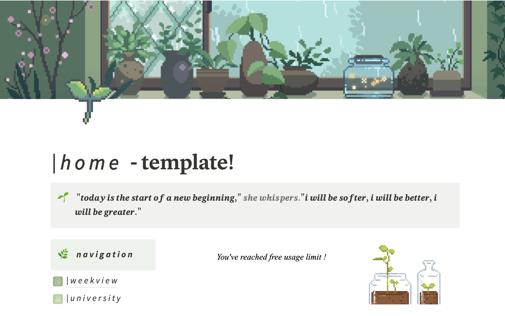 Aesthetic Nature Template By Daniel Ma Notion Marketplace