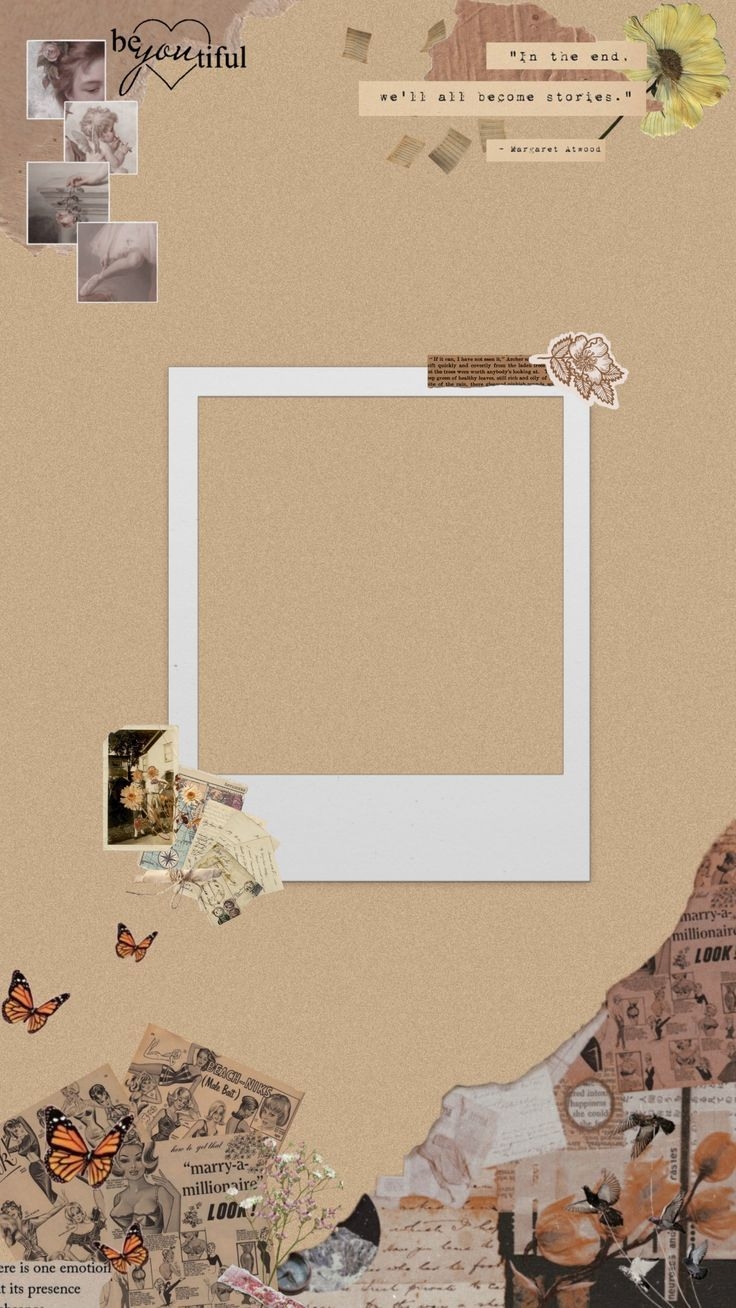 aesthetic polaroid template