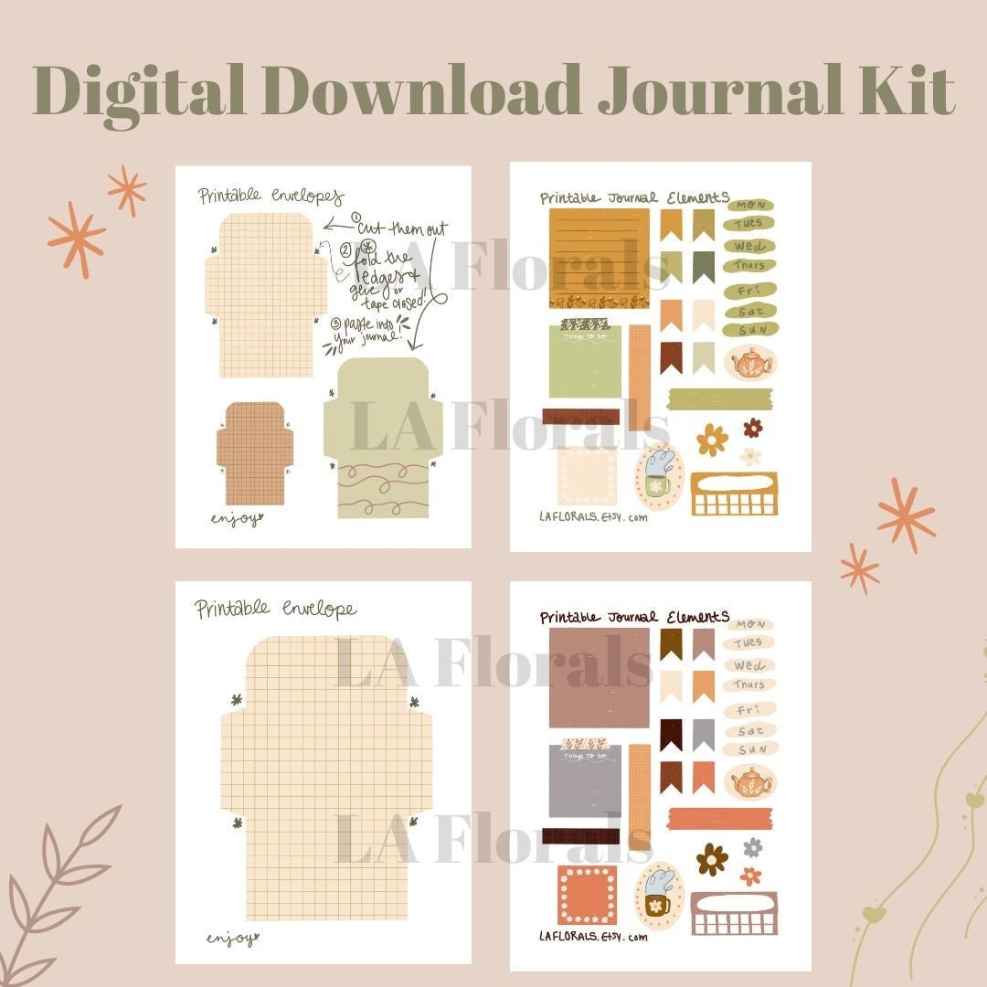 aesthetic bullet journal stickers printable