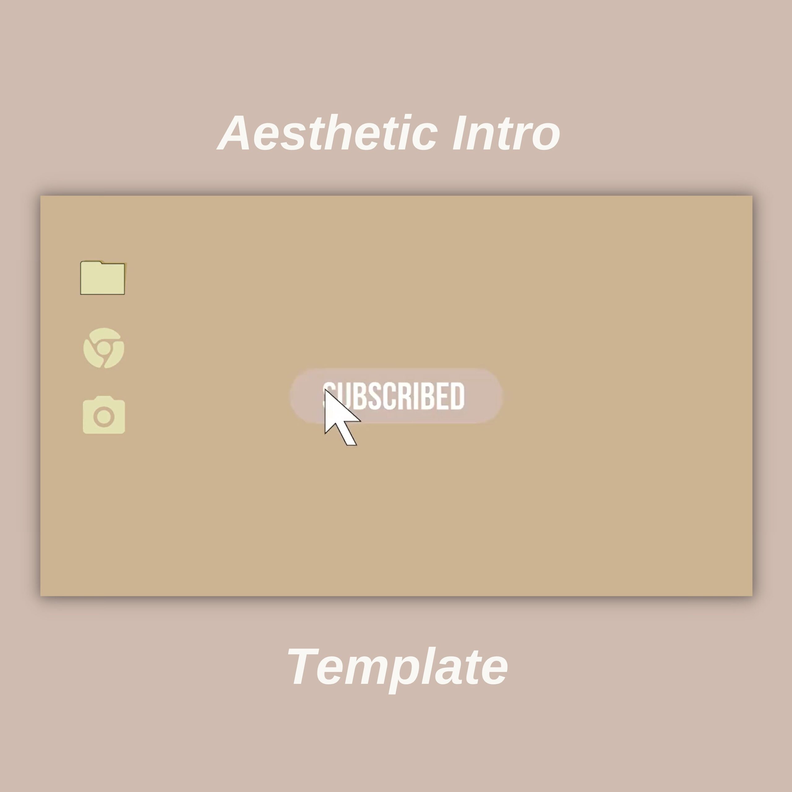 Aesthetic Youtube Intro Template Etsy