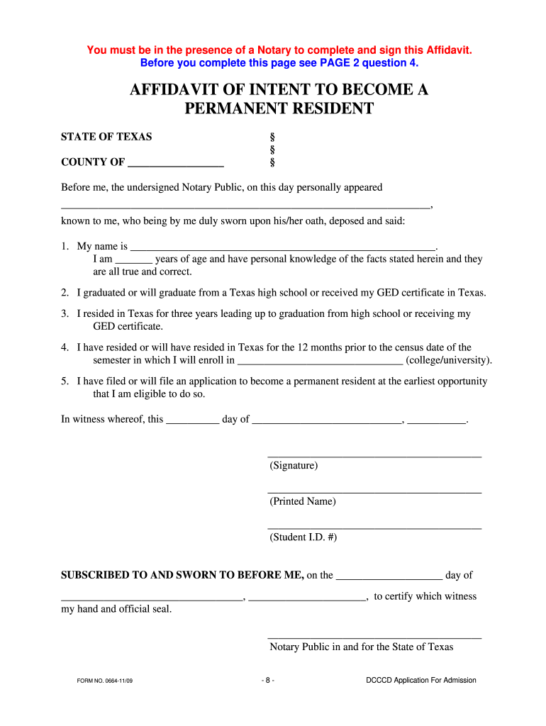 Affidavit Texas Fill Out Sign Online DocHub