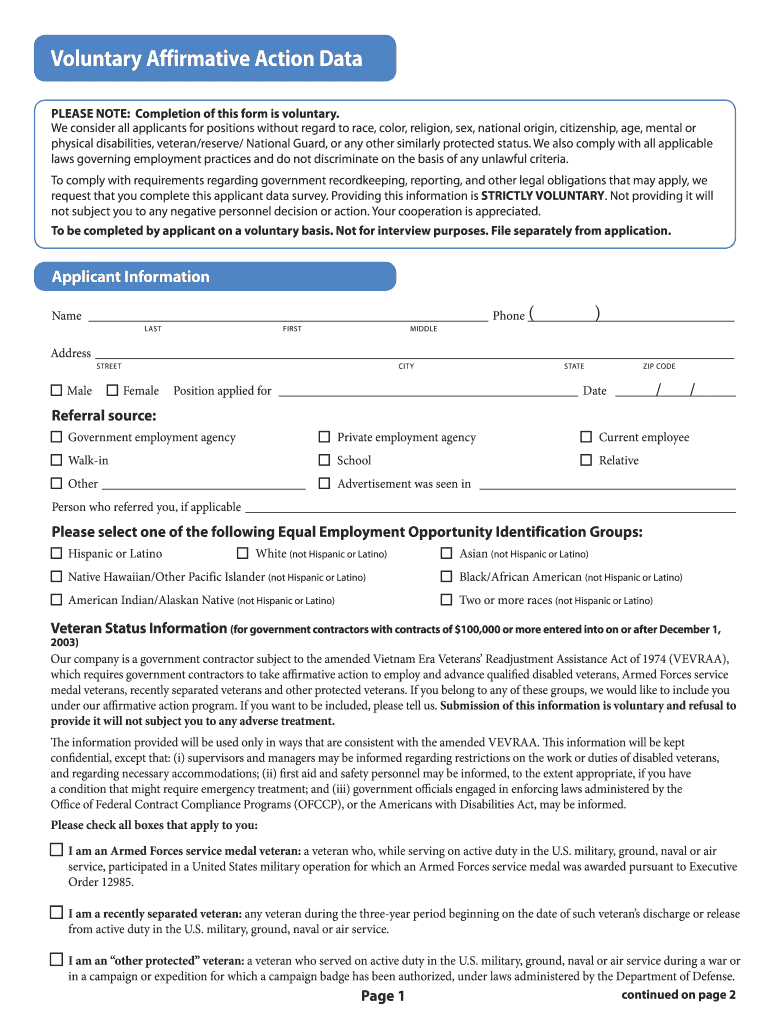 affirmative action plan template shrm