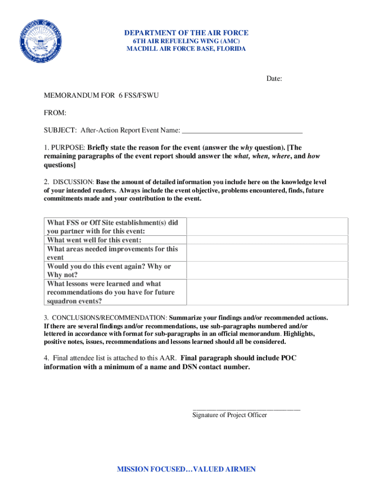 Air Force Letterhead Fill Out Sign Online DocHub