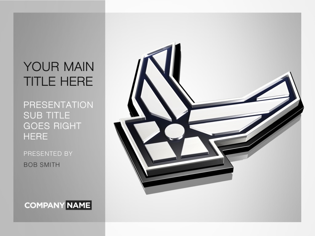 Air Force PowerPoint Template Designs TrashedGraphics