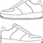 AIR FORCE Shoes With No Logo Mock Up Template Side View Stock Vector Adobe Stock