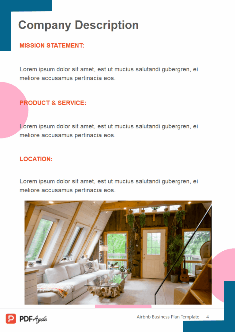 Airbnb Business Plan PDF Template PDF Agile