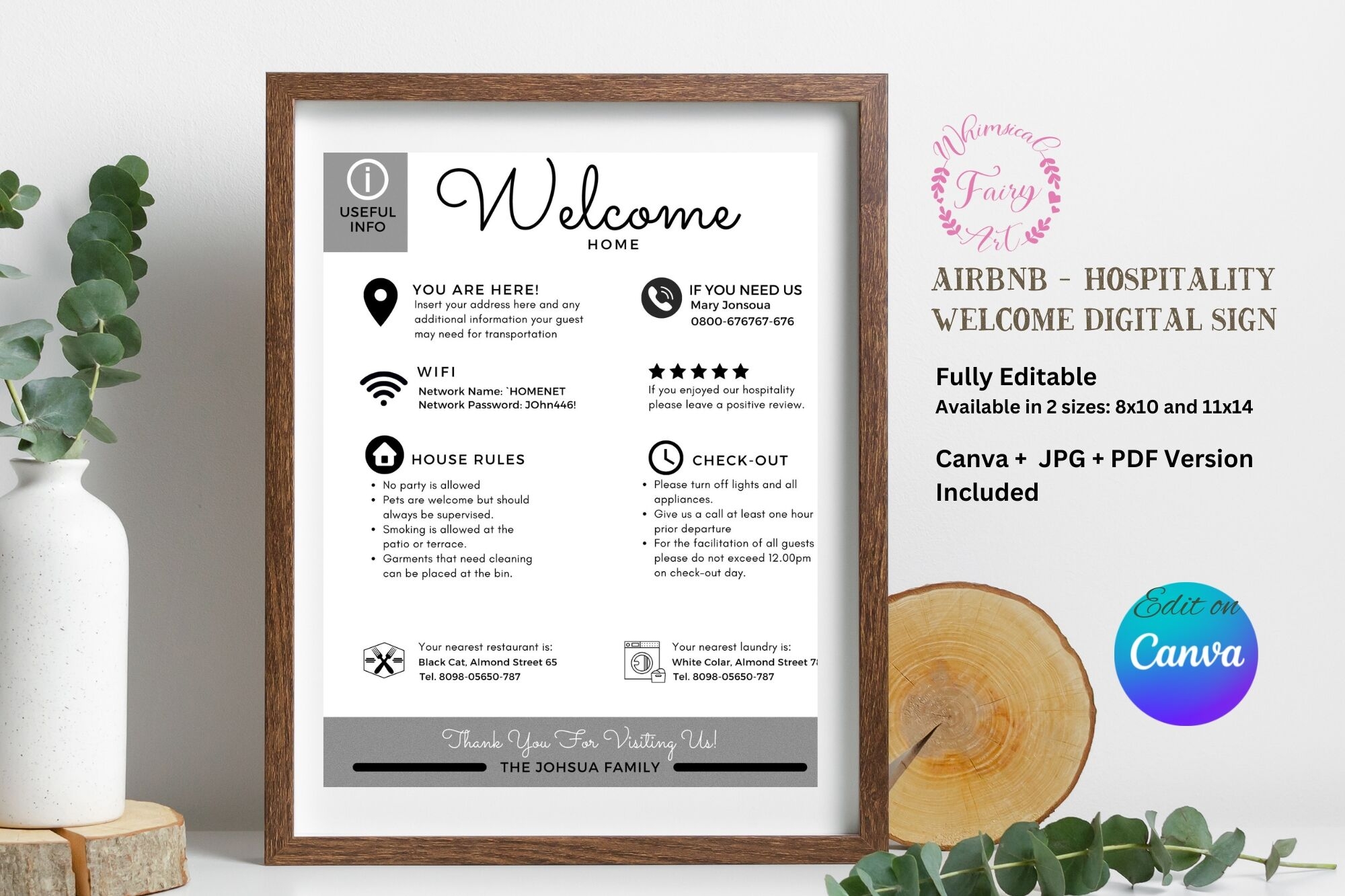 airbnb welcome template