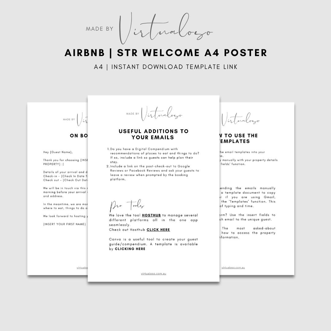 Airbnb Email Template Etsy