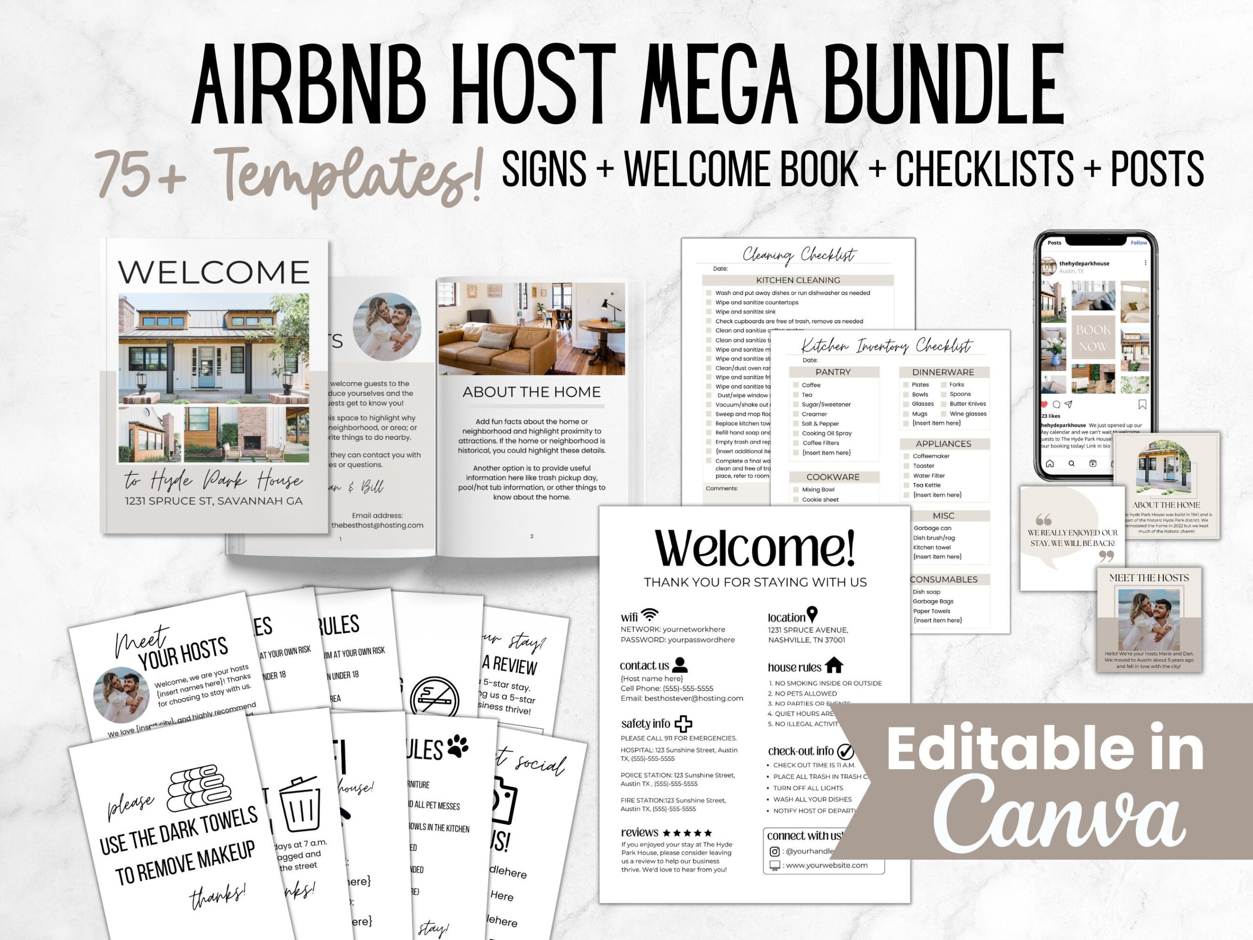 airbnb binder template