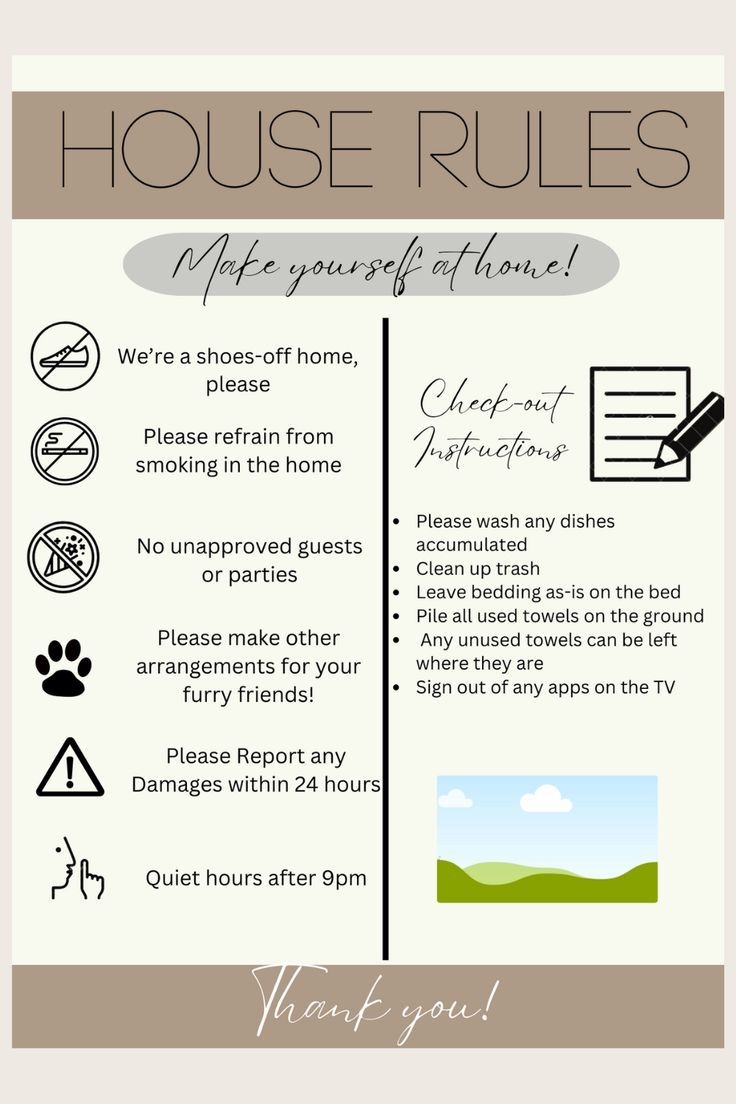 Airbnb House Rules Free Template For Hosts