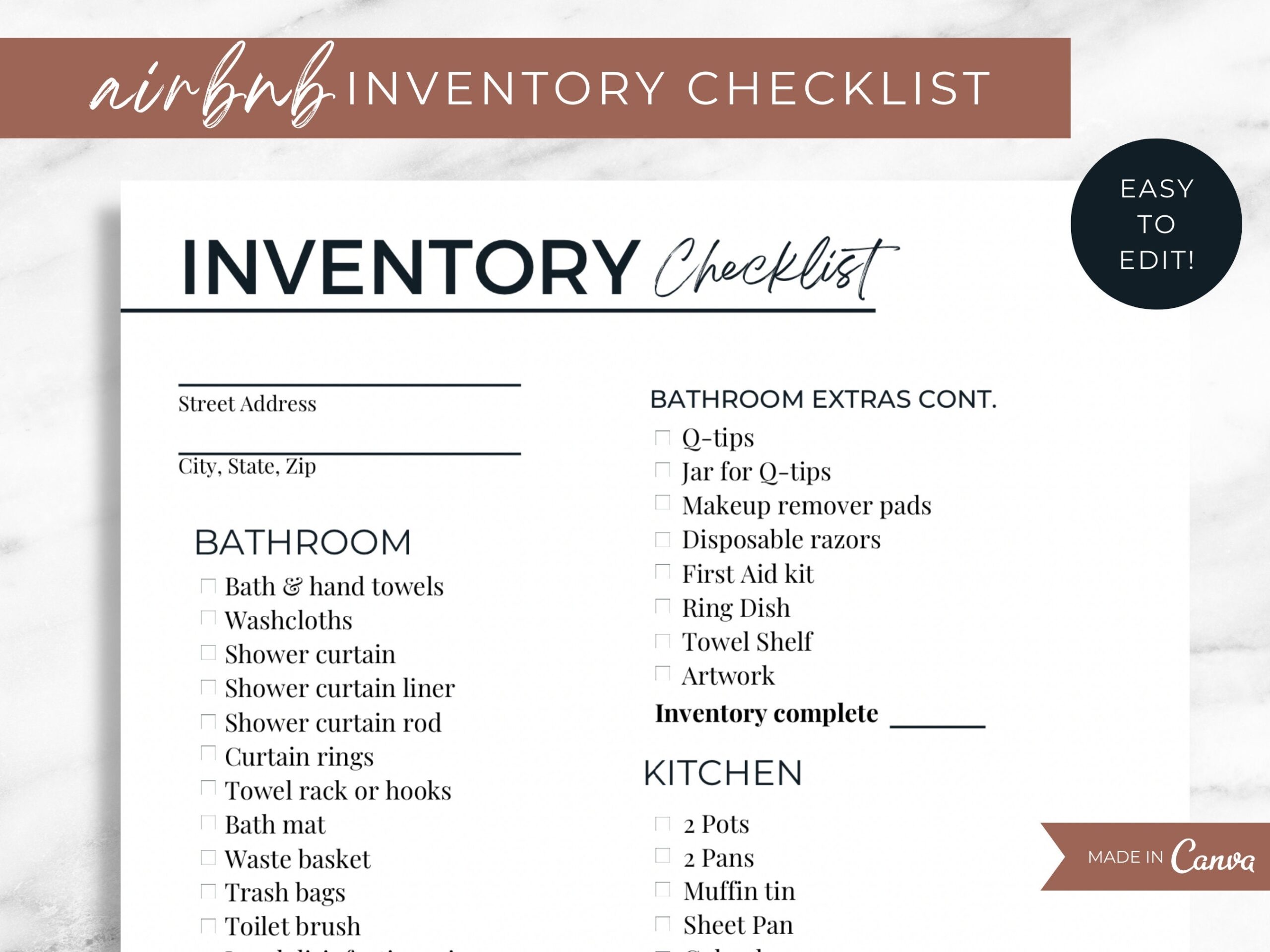 Airbnb Inventory Checklist Airbnb Host Checklist Vacation Rental Inventory Airbnb Inventory Airbnb House Items Airbnb Supplies Etsy