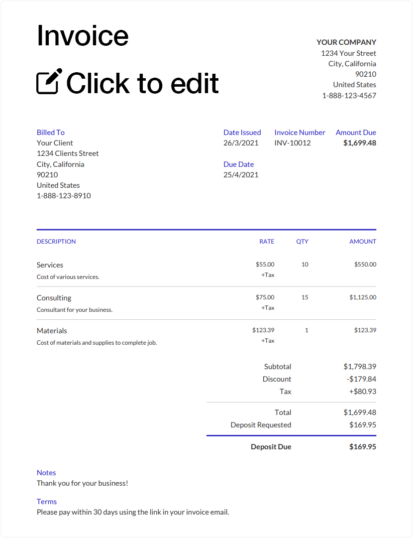 AirBnB Invoicing
