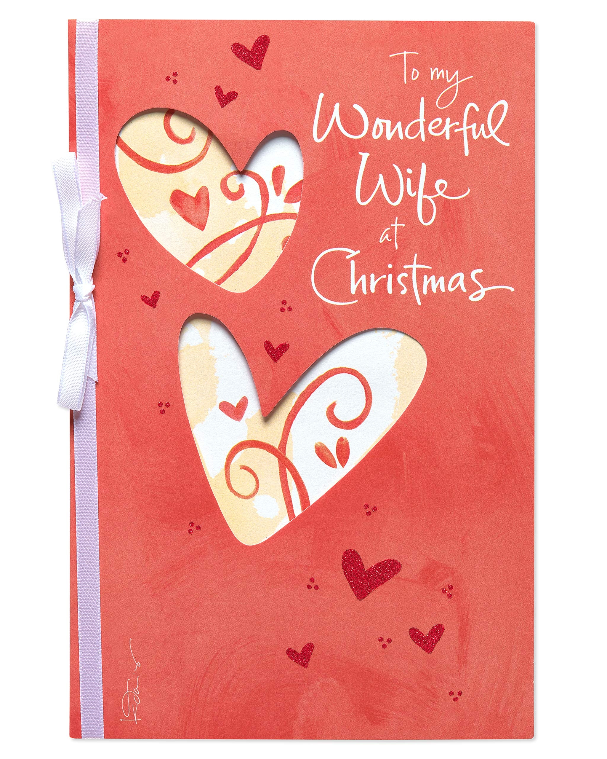 Amazon American Greetings Christmas Card For Wife My Truest Blessing Office Products