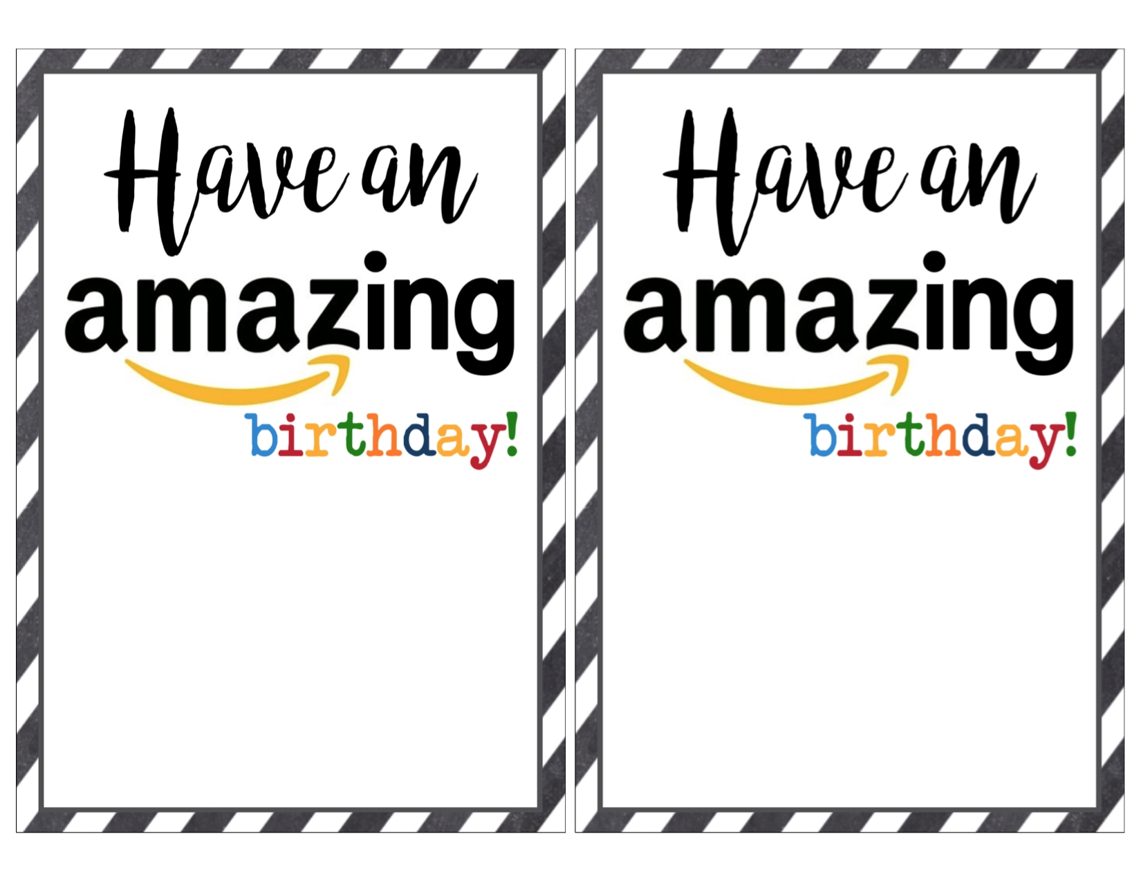 Amazon Birthday Cards Free Printable Paper Trail Design