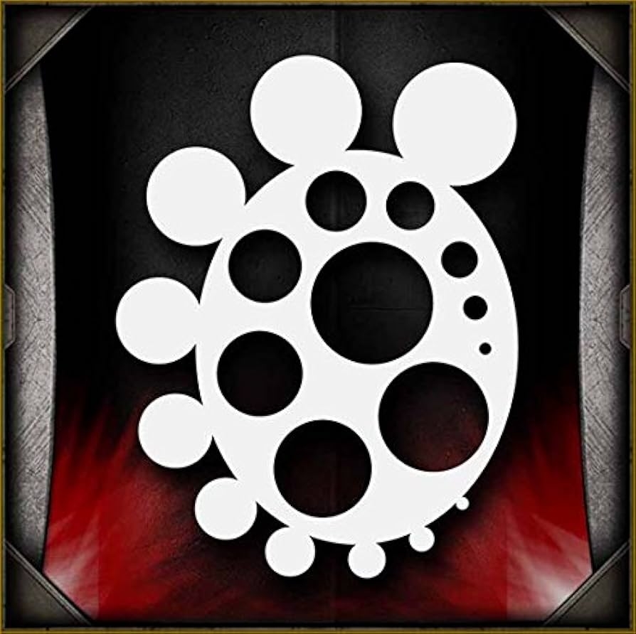 Amazon Circle Freehander AirSick Airbrush Stencil Art Design Template