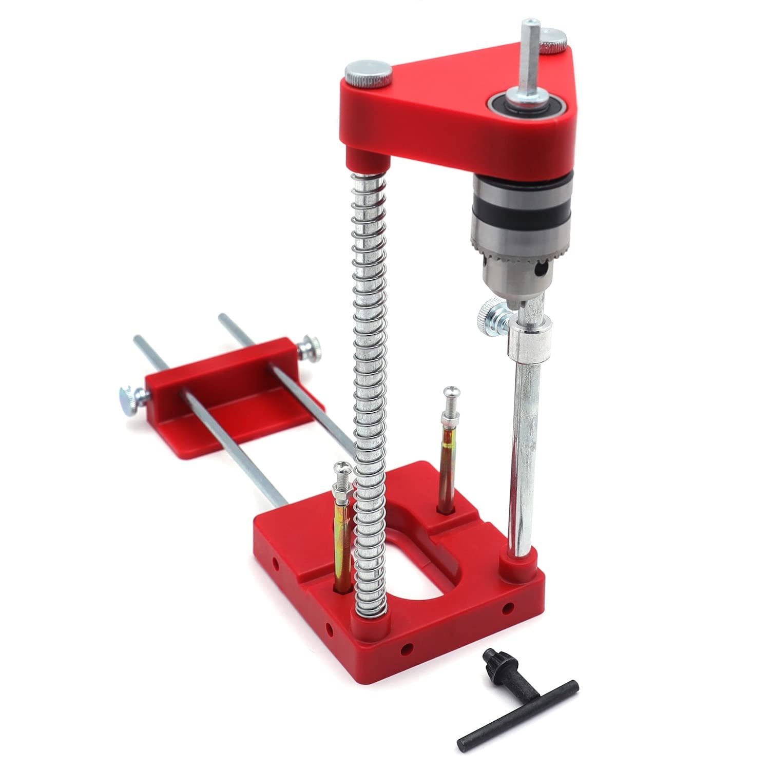 Amazon HTTMT Red Cabinet Hardware Woodworking Punch Locator Drill Guide Adjustable Hole Drilling Template Tool P N ET TOOL040 RED 