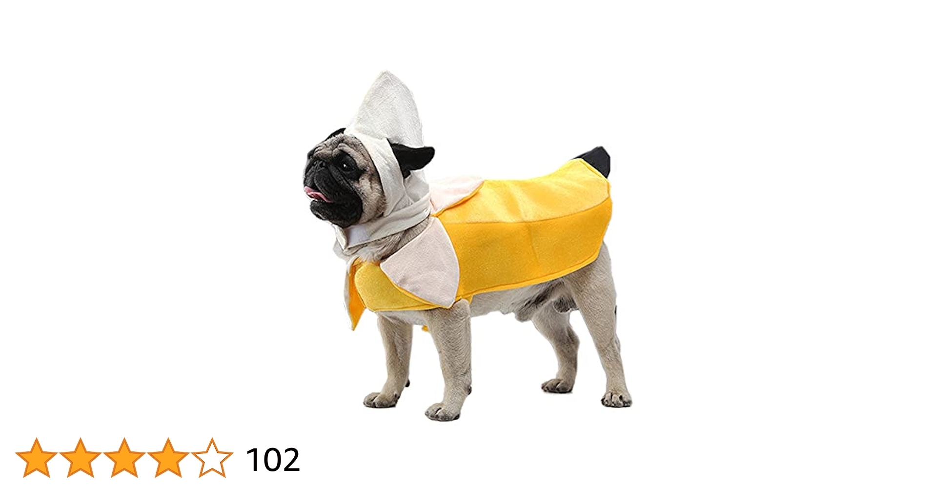 Amazon Kodervo Banana Dog Costume Funny Halloween Dog Costume Fruit Shape Banana Cosplay Jumpsuit For Small Medium Large Dogs Special Events Dog Clothes Outfits Dress Your Dogs Like Banana 
