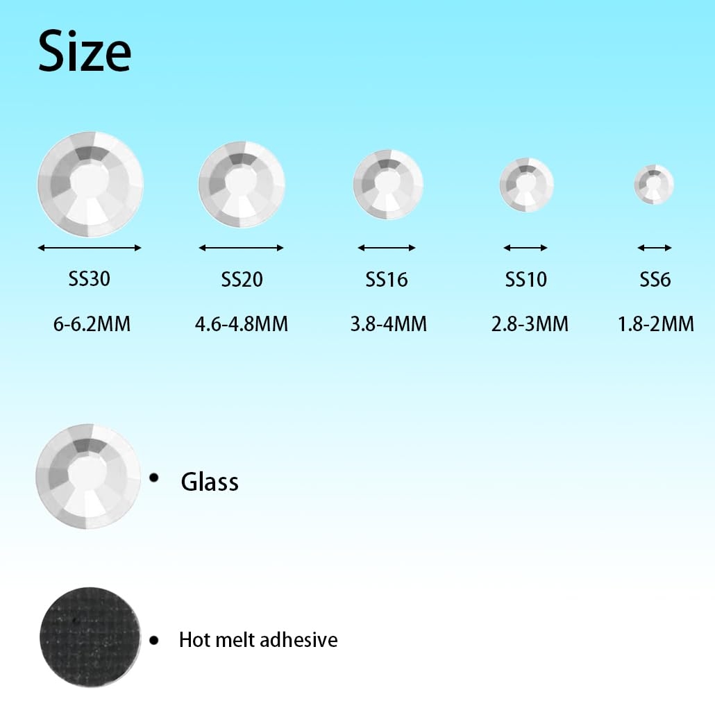 actual printable rhinestone size chart