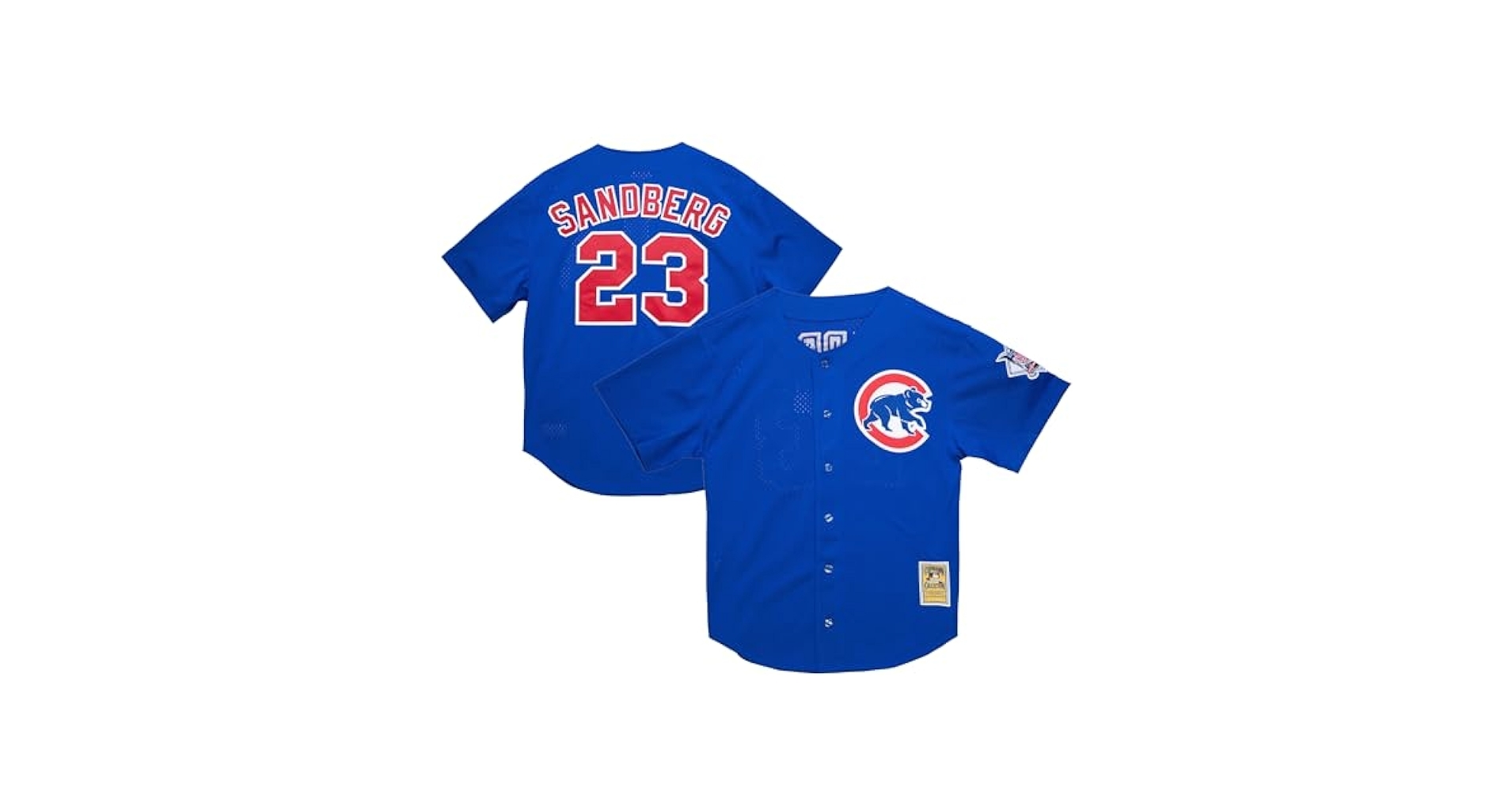 Amazon Ryne Sandberg Chicago Cubs 23 MLB Kids Youth 4 20 Blue Button Down Cooperstown Player Jersey Size 8 Sports Outdoors