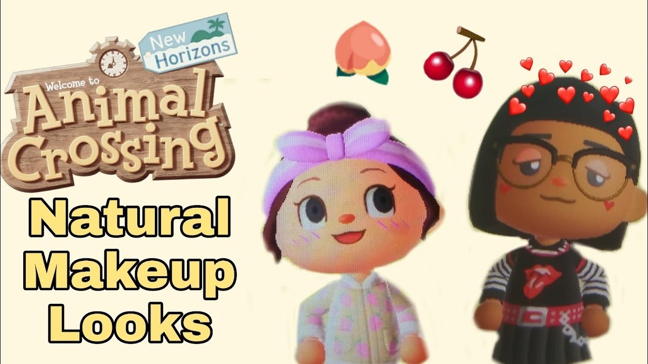 Animal Crossing New Horizons Makeup Eyebrows Freckles Template Tutorial YouTube