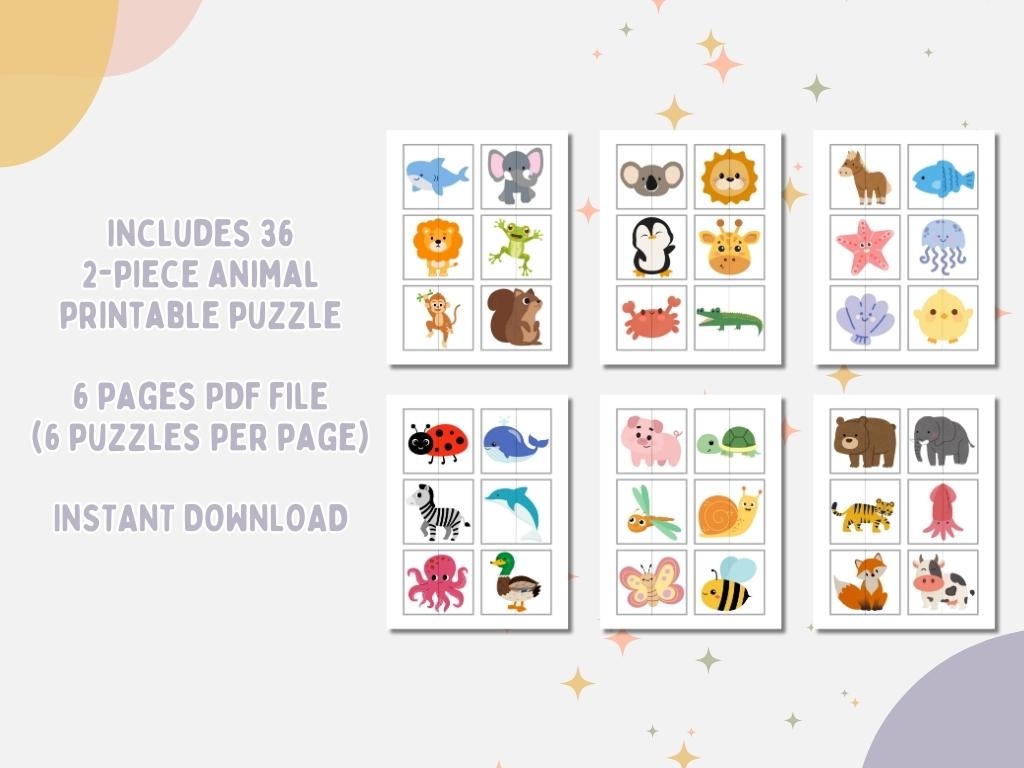 printable 2 piece puzzles