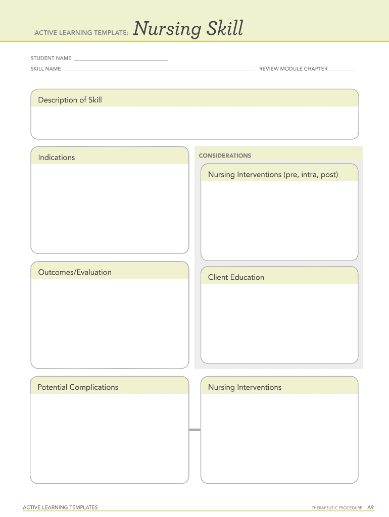 Ati Medication Template Fill Out Sign Online DocHub