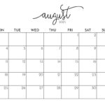 August 2025 Calendars 107 FREE Printables Printabulls