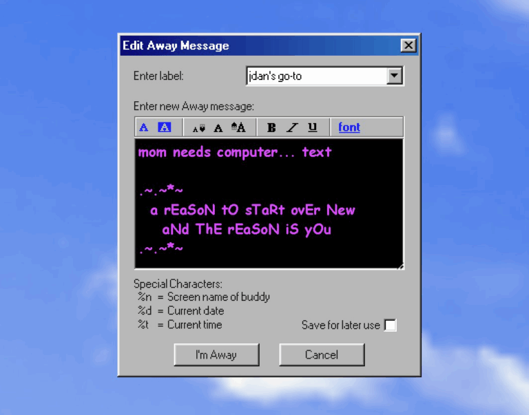 Away Messages
