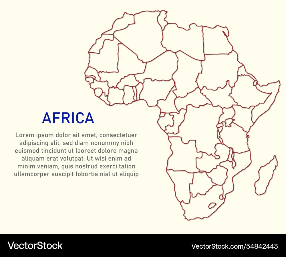 africa blank map printable