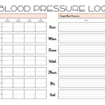 Blood Pressure Logs 25 FREE Printables Printabulls