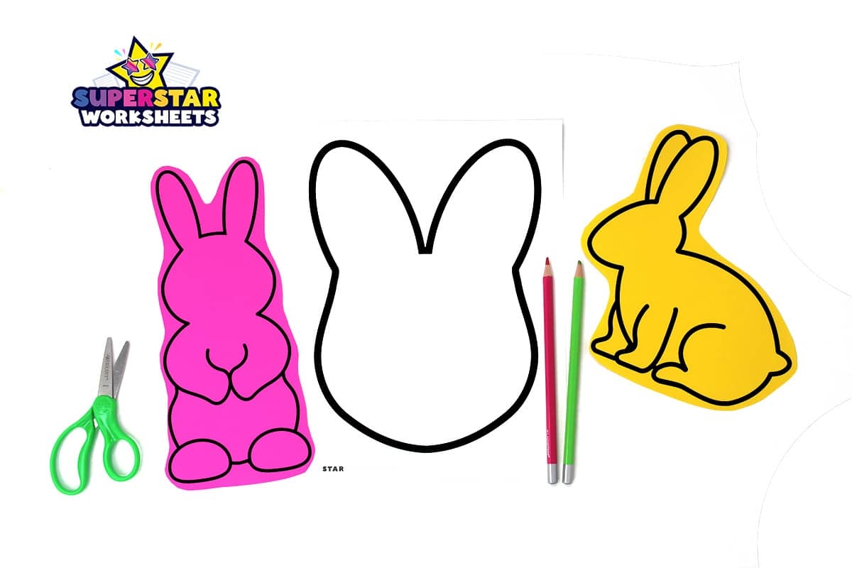 easter bunny template free printable