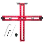 Cabinet Hardware Jig Adjustable Template Tool Punch Locator Drill Guide Aluminium Alloy For Woodworking Installation Amazon