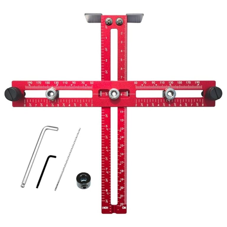 Cabinet Hardware Jig Adjustable Template Tool Punch Locator Drill Guide Aluminium Alloy For Woodworking Installation Amazon