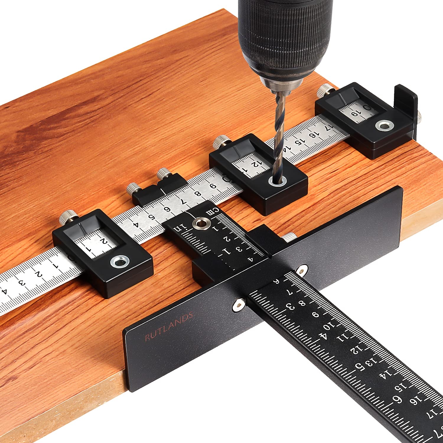 Cabinet Hardware Jig Tool ORTUBE Adjustable Punch Locator Aluminum Alloy Drill Template Guide Wood Drilling Dowelling Guide For Installation Of Handles Knobs On Doors And Drawer Amazon