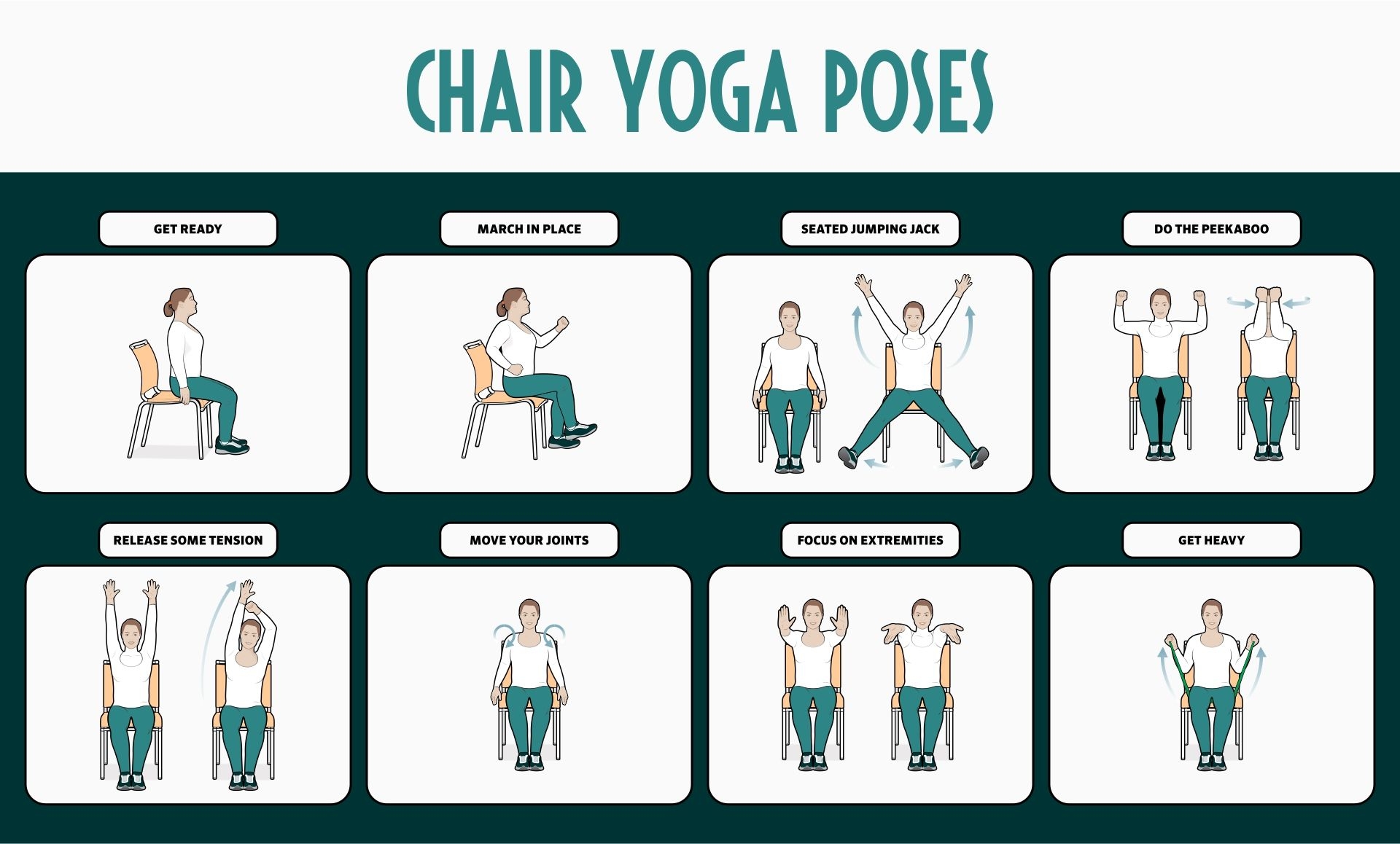 printable yoga chair exercises for seniors