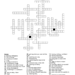 Character Traits Crossword Puzzle WordMint