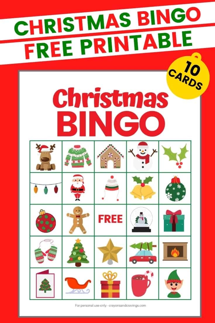 christmas bingo printable free