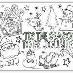 Christmas Coloring Activities For Kids Free Printable Gathering Beauty