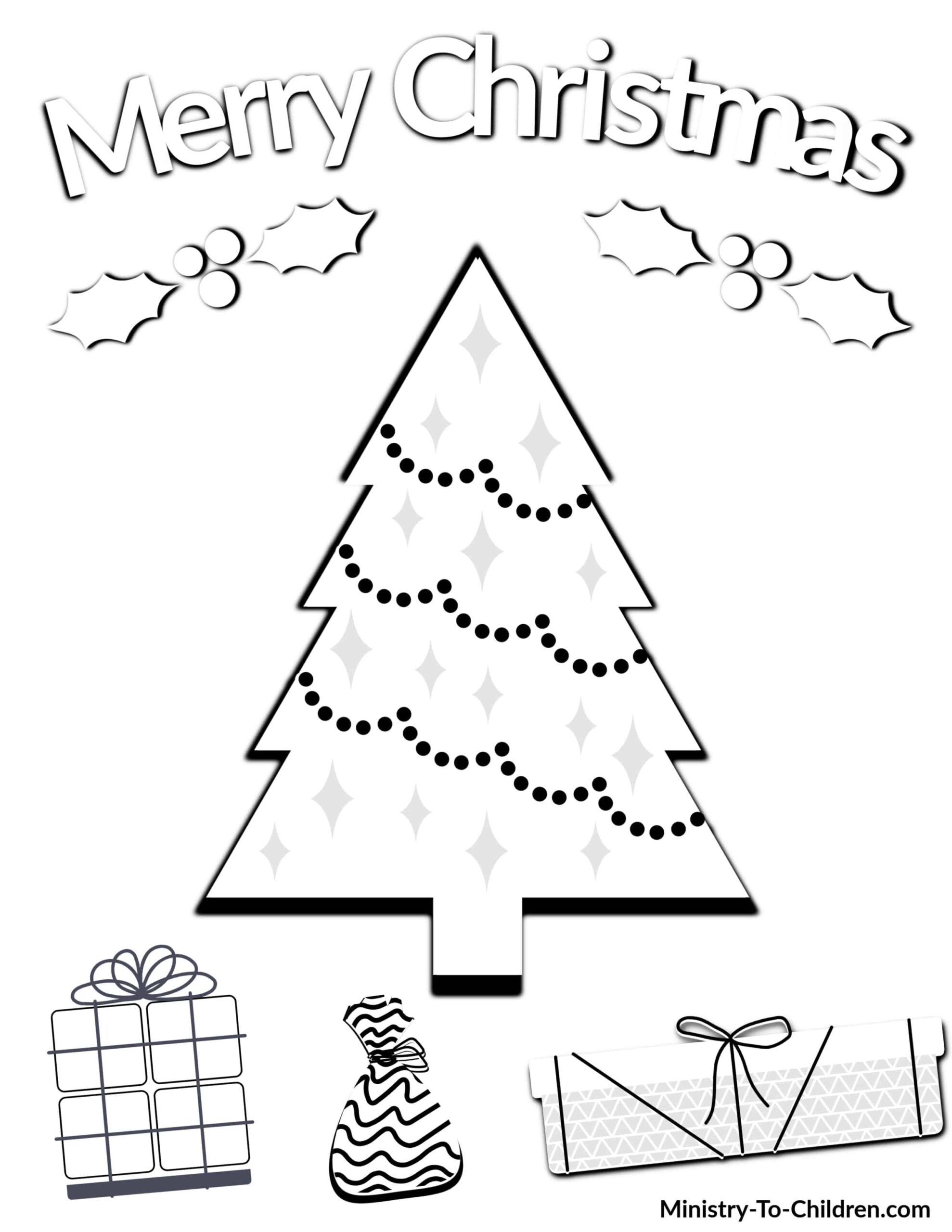 christmas coloring free printables
