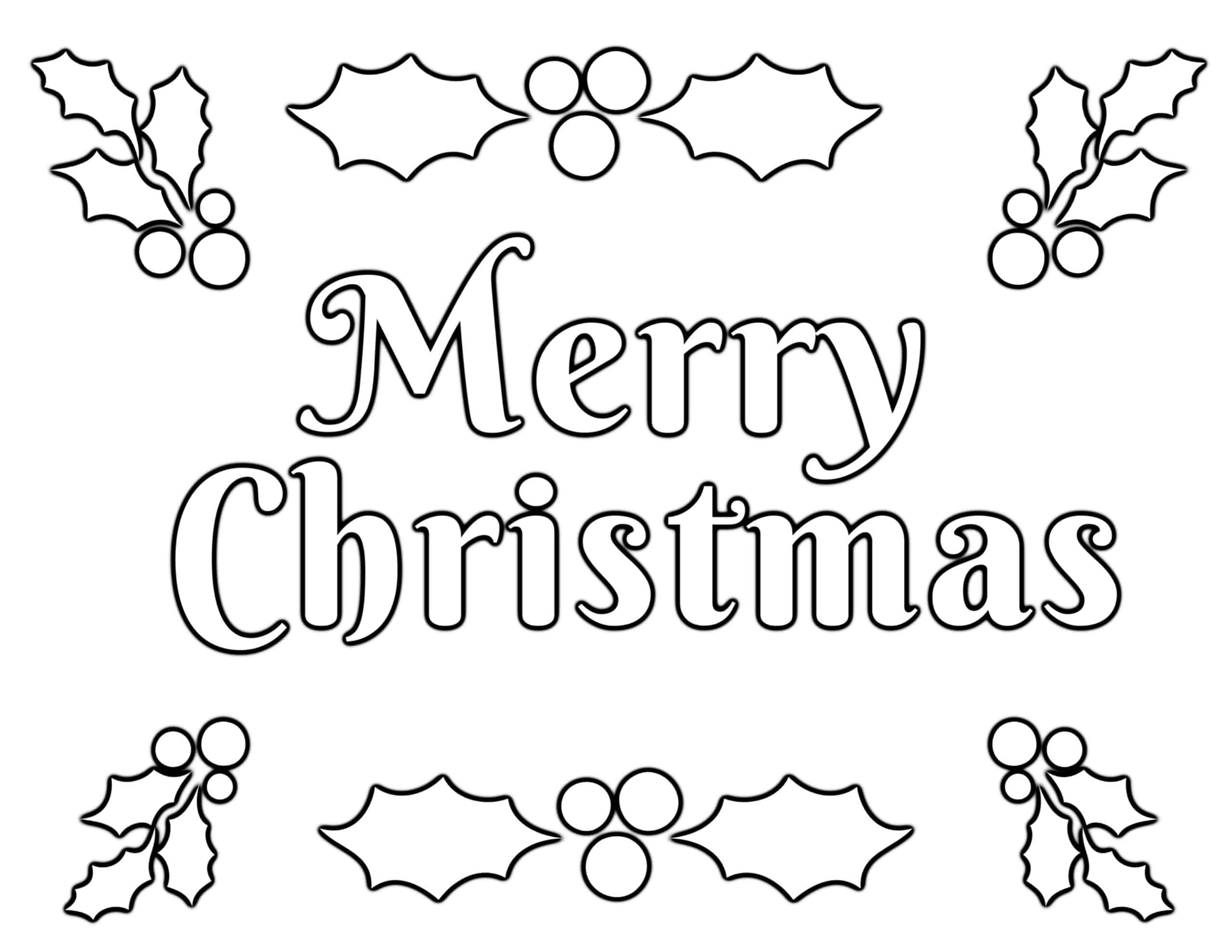 free coloring christmas pages printable