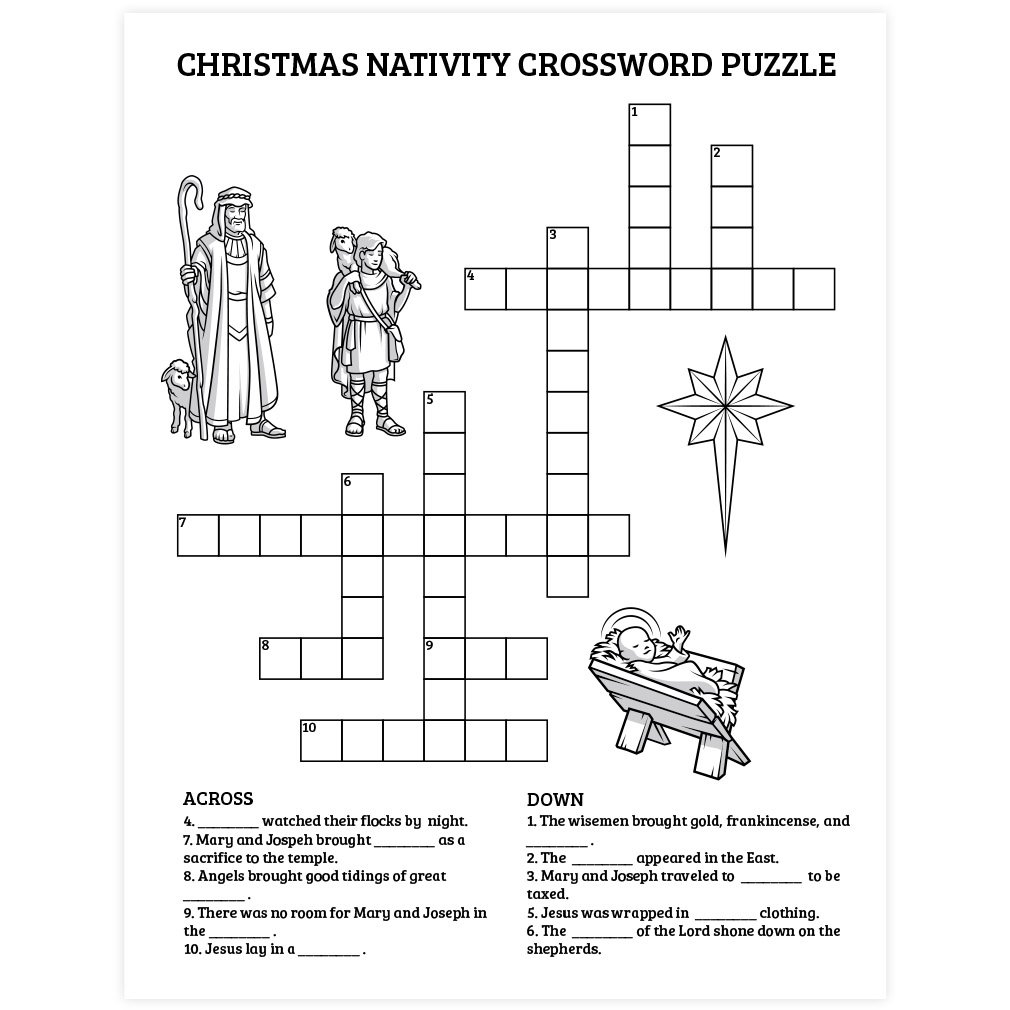 christian crossword puzzles printable
