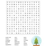 Christmas Word Search Printable for Kids Or Adults