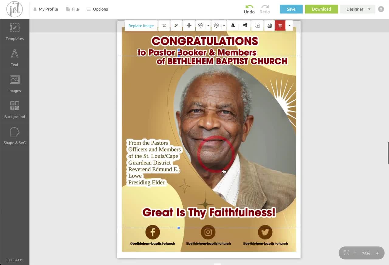 ad book template