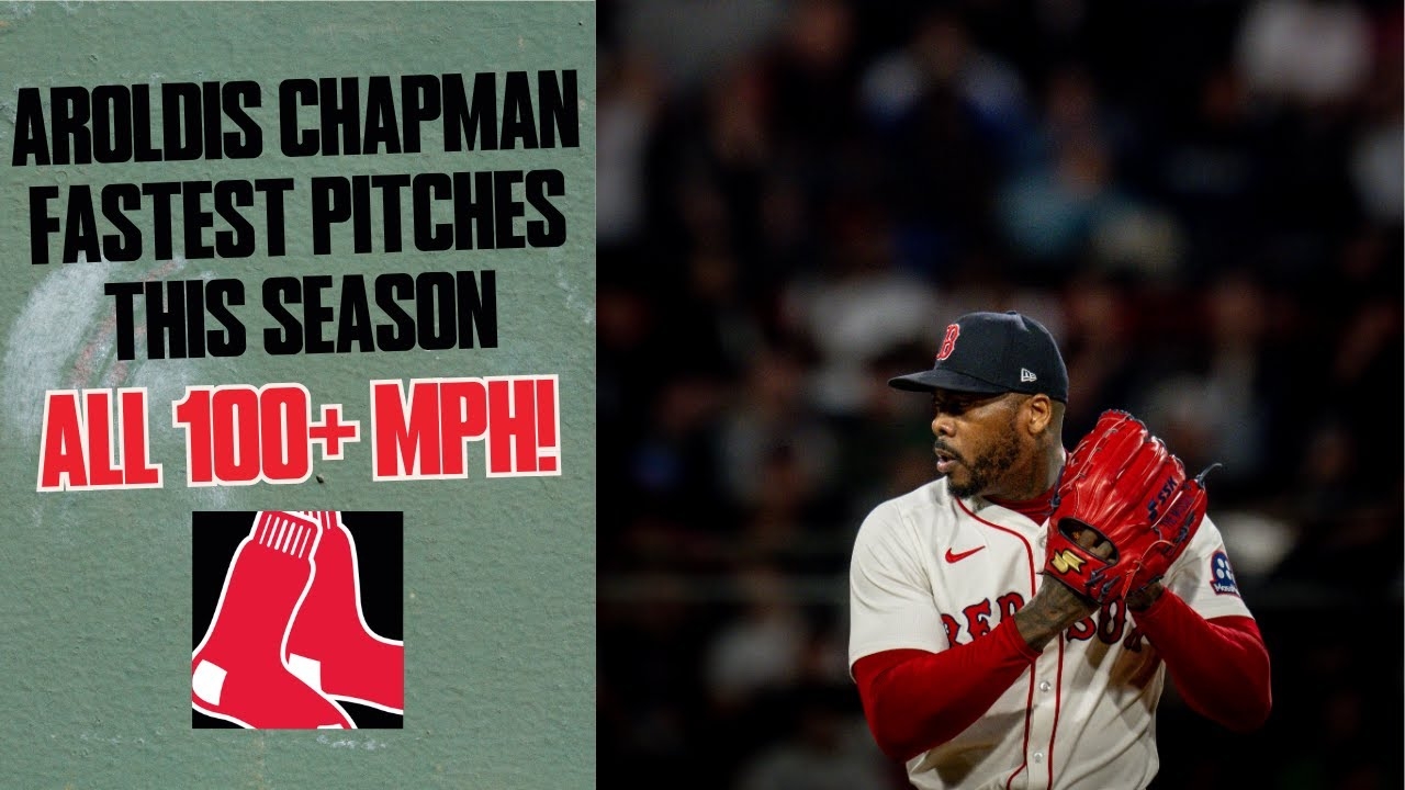 COMPILATION Aroldis Chapman s FASTEST Pitches In 2025 Season 100 MPH YouTube