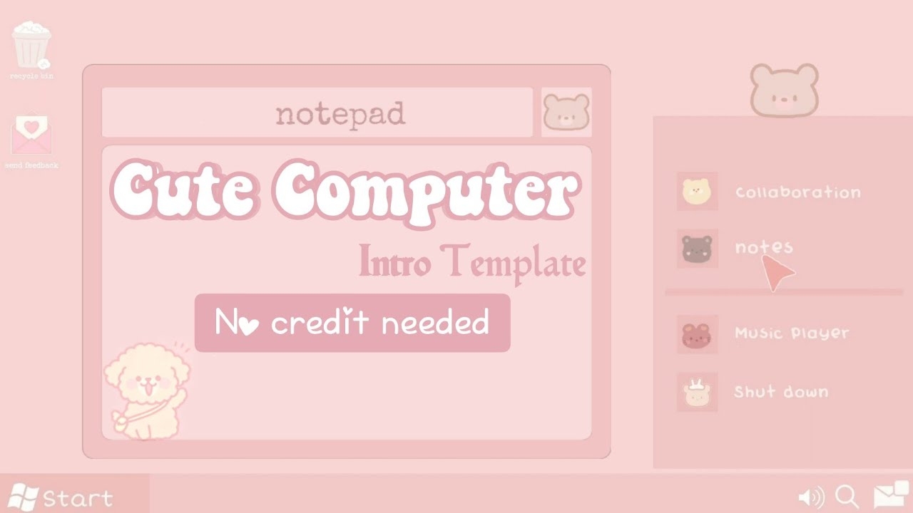 COMPUTER INTRO TEMPLATE WITH MATCHING OUTRO No Credit Needed YouTube