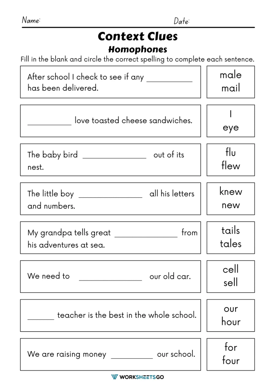 context clues worksheets 4th grade context clues worksheets 4th grade