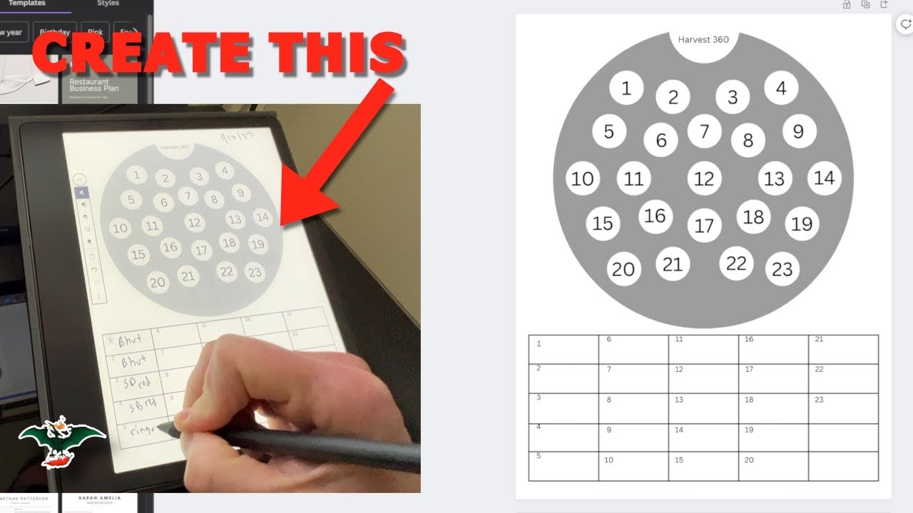 Create A FREE PDF AeroGarden Planting Template For Kindle Scribe Canva Tutorial YouTube